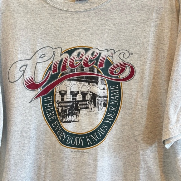 Cheers Y2K 2011 Gildan Ultra Cotten Grey Short Sleeve Graphic T-shirt Size XL - Picture 3 of 8